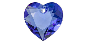 PRESTIGE 6432 15mm Heart Cut Pendant Sapphire