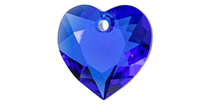 PRESTIGE 6432 15mm Heart Cut Pendant Majestic Blue