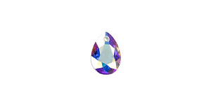 PRESTIGE 6433 9mm Pear Cut Pendant Crystal AB