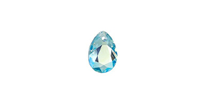 PRESTIGE 6433 9mm Pear Cut Pendant Aquamarine Shimmer