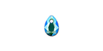 PRESTIGE 6433 9mm Pear Cut Pendant Emerald Shimmer