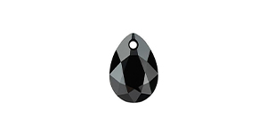 PRESTIGE 6433 12mm Pear Cut Pendant Jet