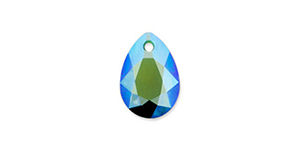 PRESTIGE 6433 16mm Pear Cut Pendant Emerald Shimmer