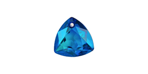 PRESTIGE 6434 14.5mm Trilliant Cut Pendant Crystal Bermuda Blue