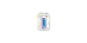 PRESTIGE 6435 9mm Emerald Cut Pendant Crystal AB