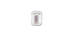 PRESTIGE 6435 9mm Emerald Cut Pendant Crystal Shimmer