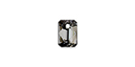 PRESTIGE 6435 9mm Emerald Cut Pendant Crystal Silver Night