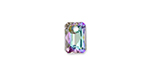 PRESTIGE 6435 9mm Emerald Cut Pendant Crystal Vitrail Light with Protective Coating