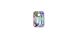 PRESTIGE 6435 9mm Emerald Cut Pendant Crystal Vitrail Light with Protective Coating