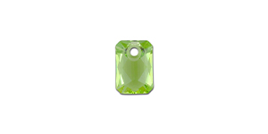 PRESTIGE 6435 9mm Emerald Cut Pendant Peridot