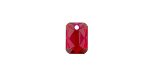 PRESTIGE 6435 9mm Emerald Cut Pendant Scarlet