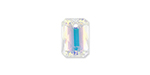 PRESTIGE 6435 12mm Emerald Cut Pendant Crystal AB