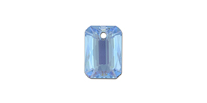 PRESTIGE 6435 12mm Emerald Cut Pendant Aquamarine Shimmer