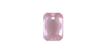 PRESTIGE 6435 12mm Emerald Cut Pendant Light Rose