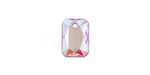 PRESTIGE 6435 12mm Emerald Cut Pendant Light Rose Shimmer