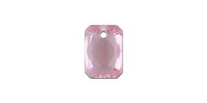 PRESTIGE 6435 12mm Emerald Cut Pendant Light Rose