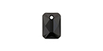 PRESTIGE 6435 12mm Emerald Cut Pendant Jet