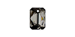 PRESTIGE 6435 16mm Emerald Cut Pendant Crystal Silver Night