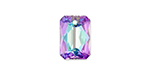 PRESTIGE 6435 16mm Emerald Cut Pendant Crystal Vitrail Light with Protective Coating