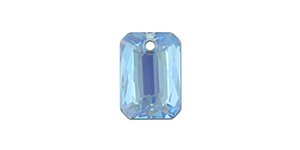 PRESTIGE 6435 16mm Emerald Cut Pendant Aquamarine Shimmer