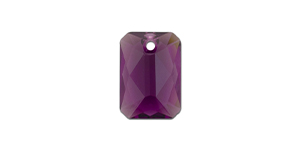 PRESTIGE 6435 16mm Emerald Cut Pendant Amethyst