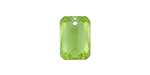 PRESTIGE 6435 16mm Emerald Cut Pendant Peridot