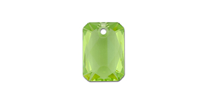 PRESTIGE 6435 16mm Emerald Cut Pendant Peridot