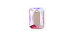 PRESTIGE 6435 16mm Emerald Cut Pendant Light Rose Shimmer