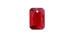 PRESTIGE 6435 16mm Emerald Cut Pendant Scarlet