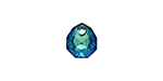 PRESTIGE 6436 9mm Majestic Pendant Crystal Bermuda Blue