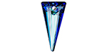 PRESTIGE 6480 39mm Spike Pendant Crystal Bermuda Blue with Protective Coating
