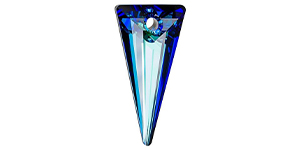 PRESTIGE 6480 39mm Spike Pendant Crystal Bermuda Blue with Protective Coating