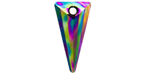 PRESTIGE 6480 39mm Spike Pendant Crystal Rainbow Dark