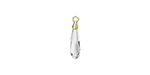 PRESTIGE 6533 17.5mm Raindrop Pendant with Gold-Plated Bail Crystal