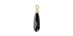 PRESTIGE 6533 23mm Raindrop Pendant with Gold-Plated Bail Jet