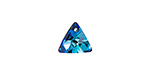 PRESTIGE 6628 8mm Mini Triangle Pendant Crystal Bermuda Blue