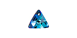 PRESTIGE 6628 12mm Mini Triangle Pendant Crystal Bermuda Blue