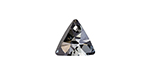 PRESTIGE 6628 12mm Mini Triangle Pendant Crystal Silver Night