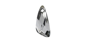 PRESTIGE 6690 23mm Wing Pendant Crystal Silver Night