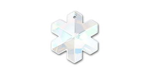 PRESTIGE 6704 20mm Snowflake Pendant Crystal AB