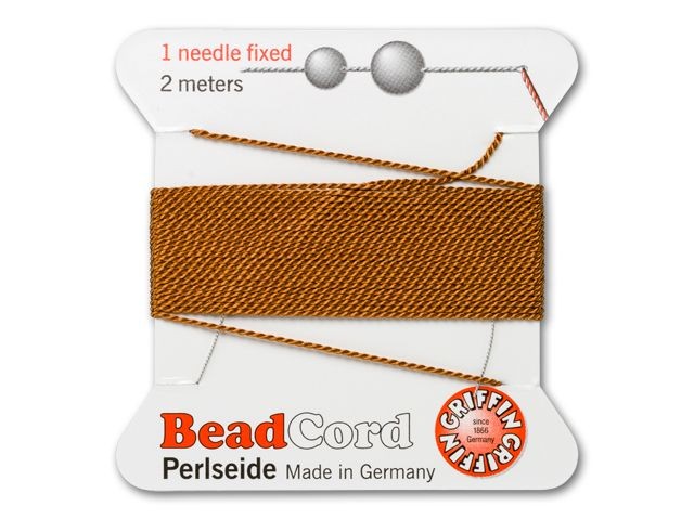 Griffin Bead Cord No. 5 (0.65mm) - Cornelian 100% Silk