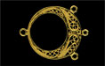 Three Loop Circle Pendant 30/24mm : Brass