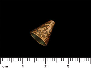 Fancy Bead Cone 12/12mm : Antique Copper