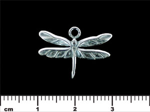 Dragonfly Pendant 15/22mm : Antique Silver