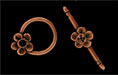 Single Daisy Toggle : Antique Copper