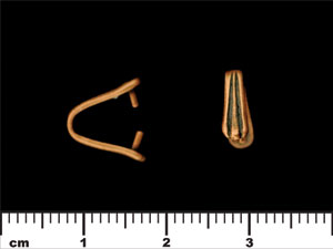 Long Fan Bail 12/3mm : Antique Copper