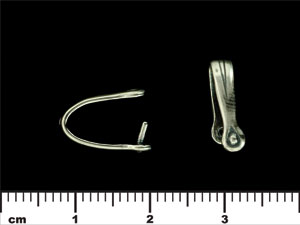 Classic Pinch Bail 13/3mm : Antique Silver