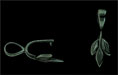 Three Leaf Pinch Bail 24/8mm : Gun Metal