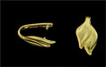 Leaf Double Pinch Bail 17/9mm : Gold