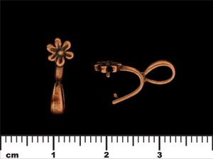 Daisy Pinch Bail 16/5mm : Antique Copper